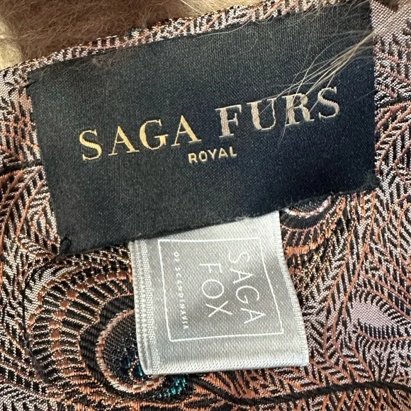 Gorgeous Cropped real fox fur vest Saga Ruffian sz 6 lined great condition SM - Picture 10 of 11